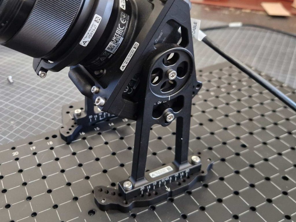 Universal bracket mount enables flexible sensor configurations with adjustable heading and pitch angles for various applications.